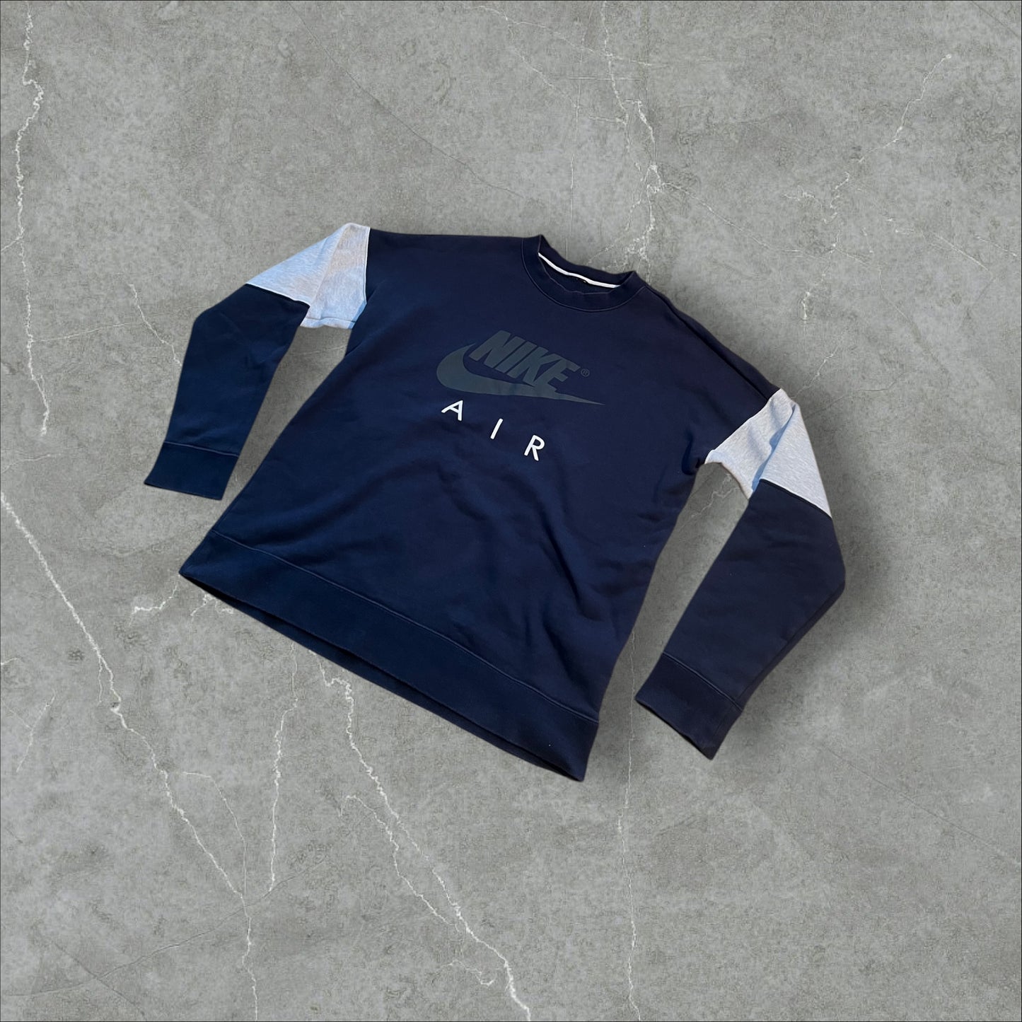 Vintage Nike Air Sweatshirt Dunkelblau | Größe L