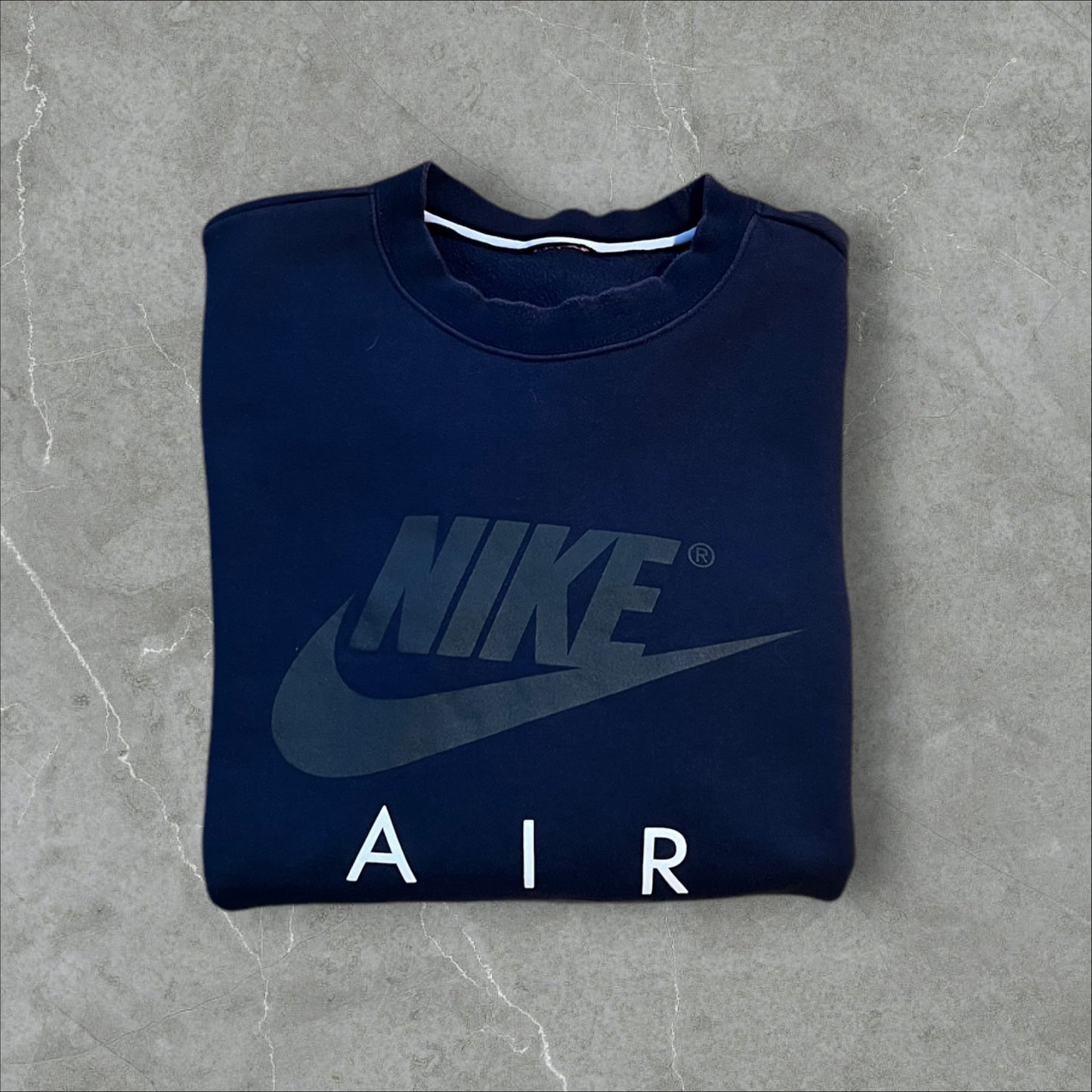 Vintage Nike Air Sweatshirt Dunkelblau | Größe L