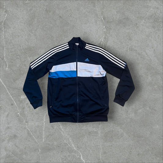 Vintage adidas Track Jacket Navy/White/Blue - Größe L