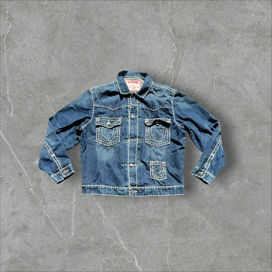 Supreme x True Religion Jeansjacke – Größe L
