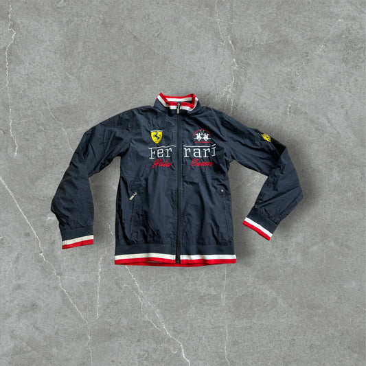 Vintage Ferrari Racing Team Jacke Schwarz - XL