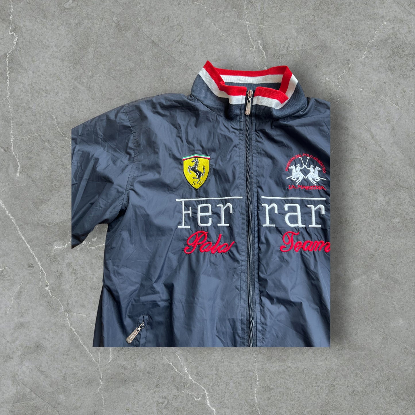 Vintage Ferrari Racing Team Jacket Black - XL
