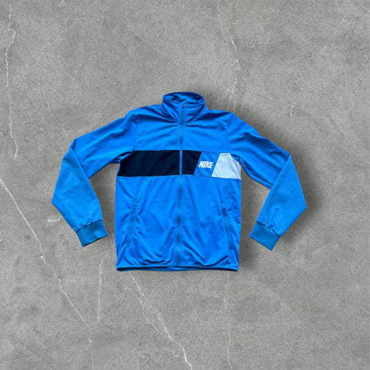 Vintage Nike Trainingsjacke Colorblock Blau – Größe S