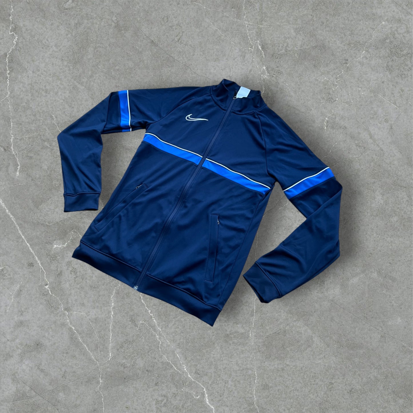 Vintage Nike Track Jacket Dark Blue – Size S