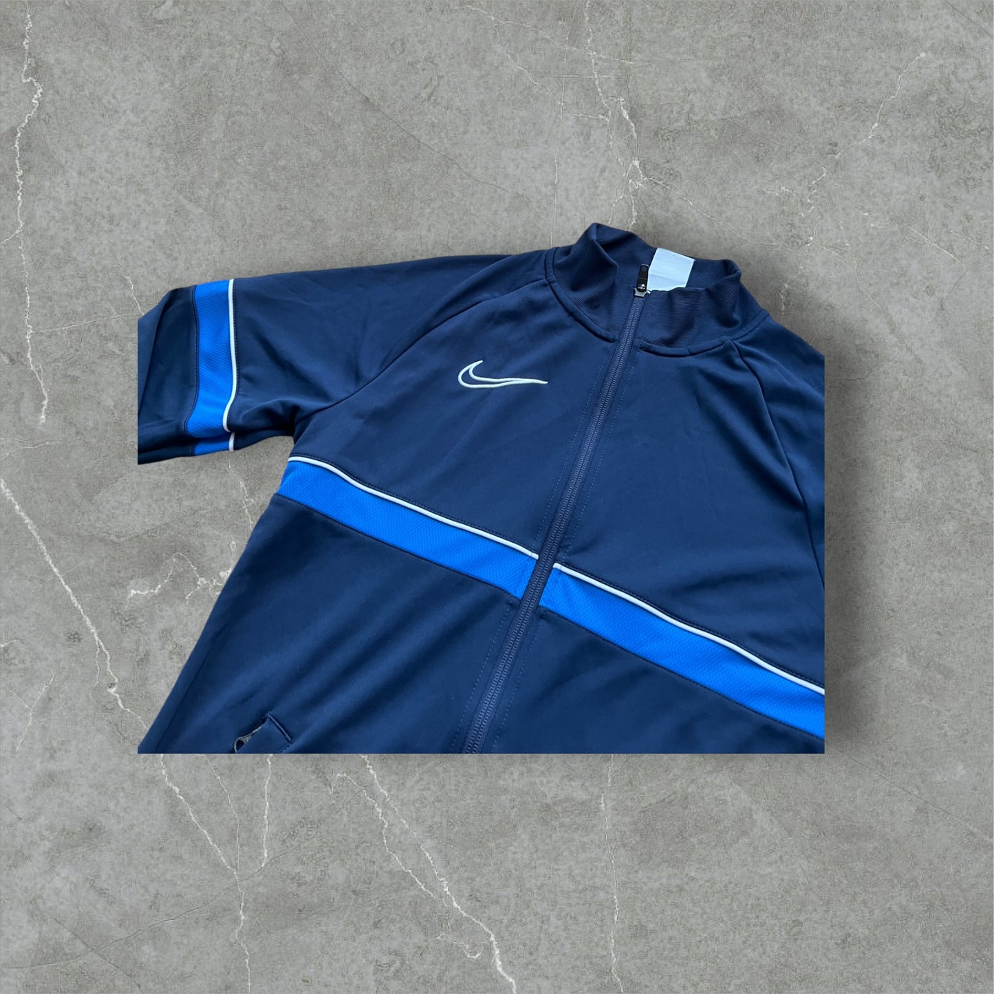 Vintage Nike Track Jacket Dark Blue – Size S
