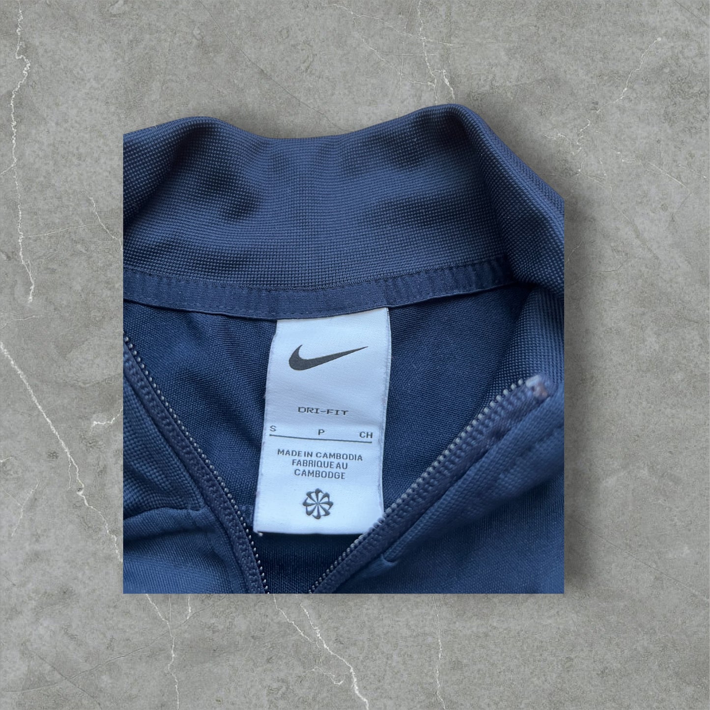 Vintage Nike Track Jacket Dark Blue – Size S