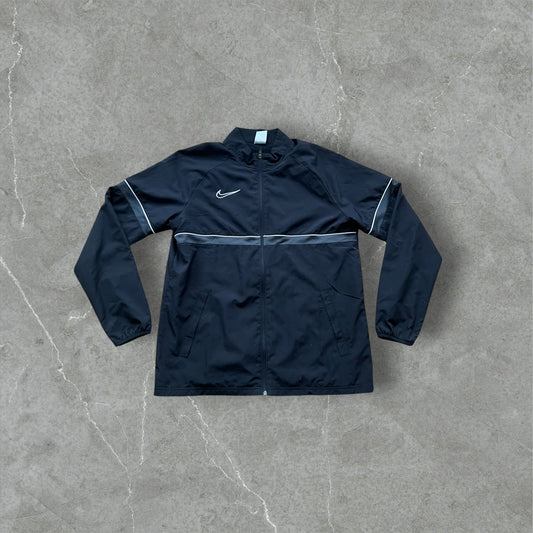 Vintage Nike Trainingsjacke Schwarz/Weiß – Größe L